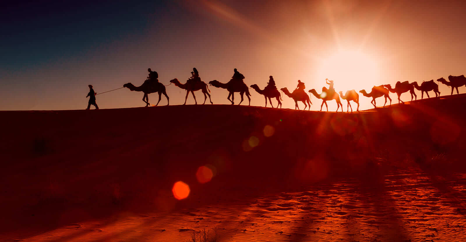 Sahara desert dunes in Morocco