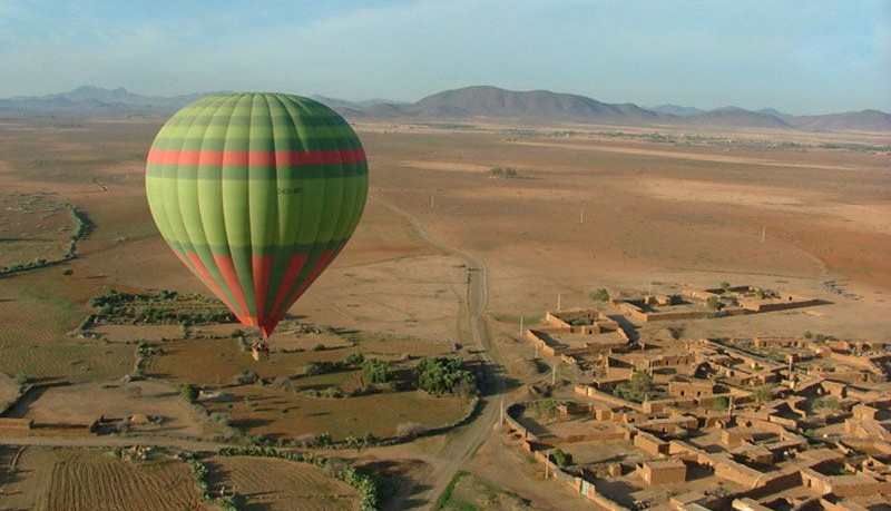 Paseo en globo aerostático sobre Marrakech