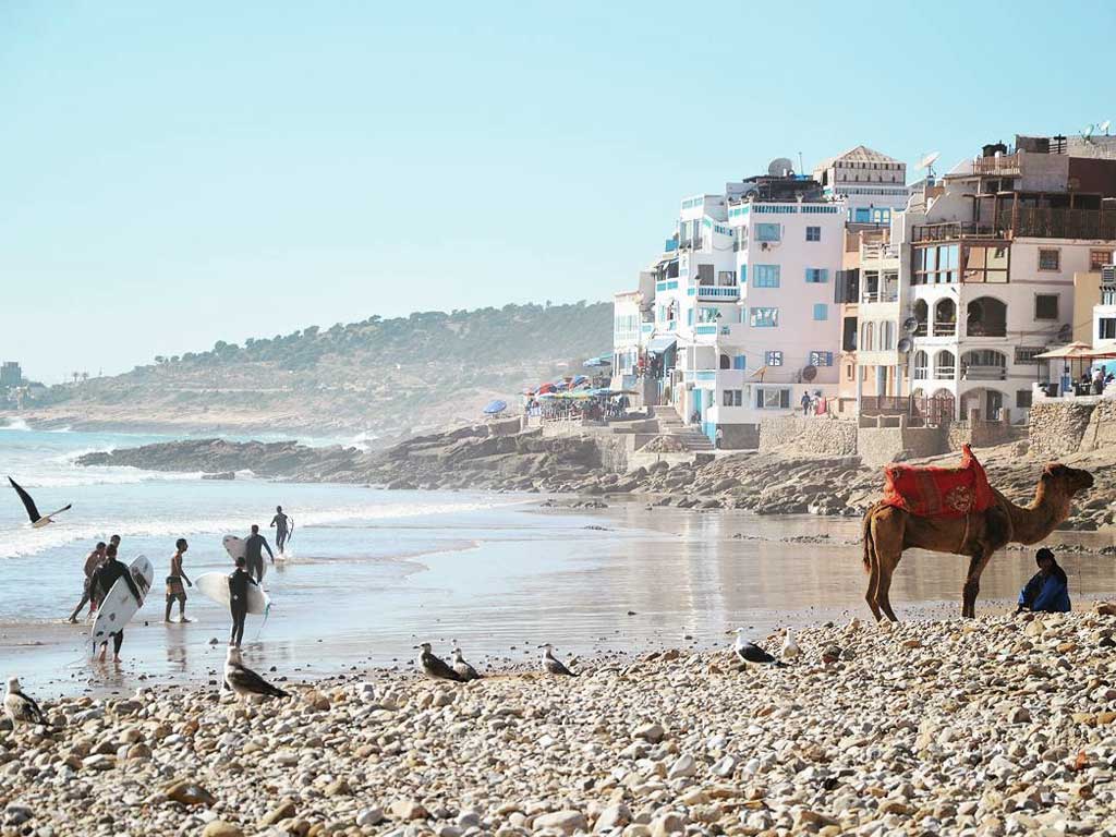 Clases de surf en Taghazout - Costa Atlántica de Marruecos