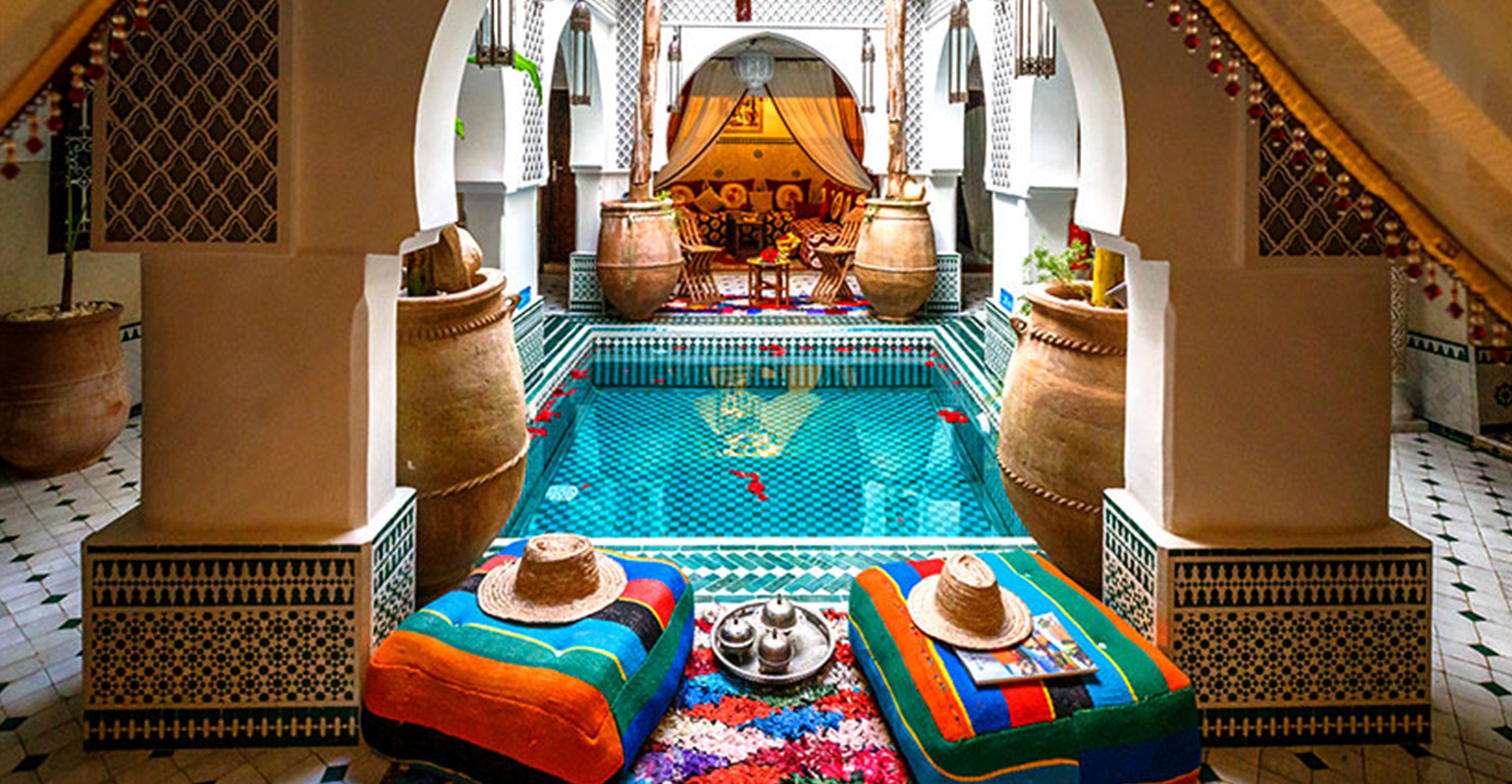 Hotel room in Morocco with panoramic view