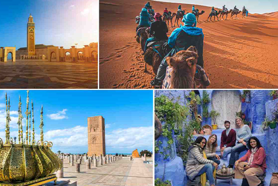 Tour de 9 días por el norte y sur de Marruecos desde Casablanca