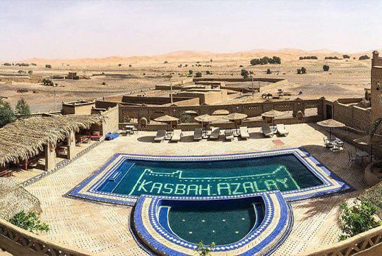 Kasbah Azalay en Merzouga, ejemplo de alojamiento en Marruecos