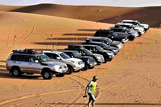 Nuestra flota de vehículos de transporte en Marruecos